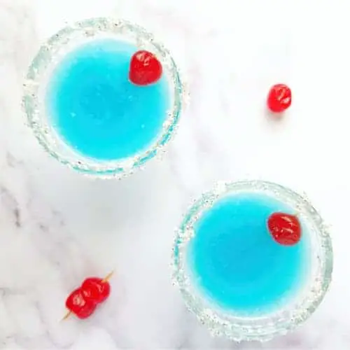 frosted coconuts - coconut rum cocktail