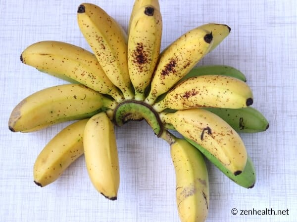 Fresh baby bananas