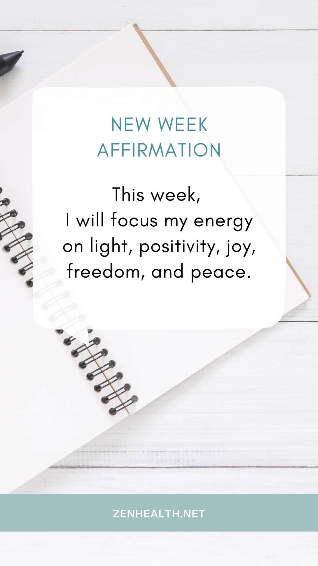 new week affirmations focus your energy
