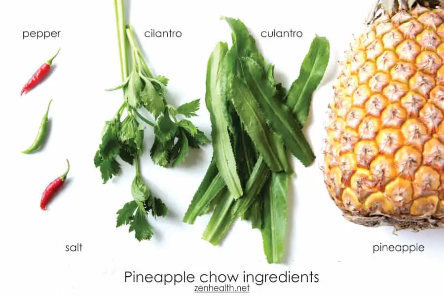 Pineapple Chow Ingredients