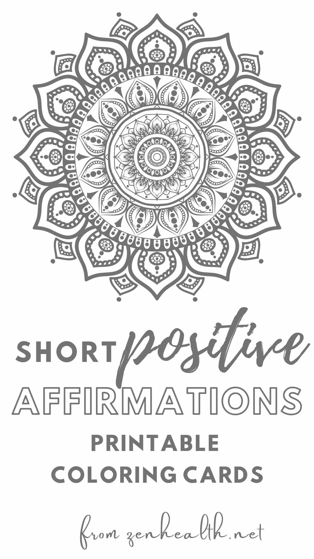 short positive affirmations printables on gumroad
