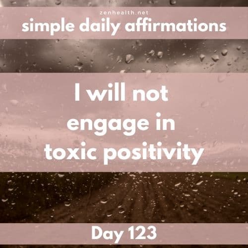 Simple daily affirmations: Day 123