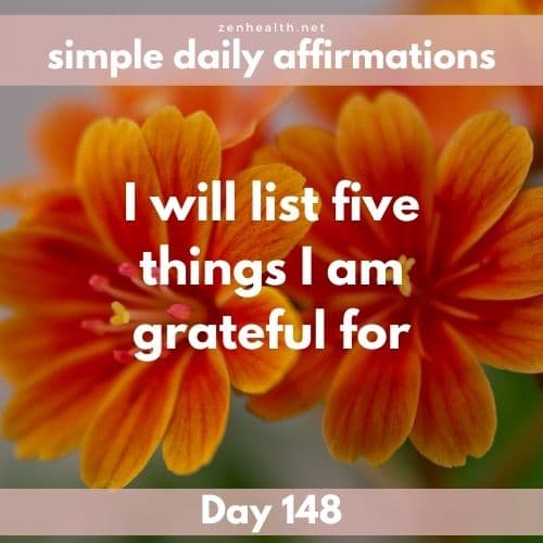 Simple daily affirmations: Day 148