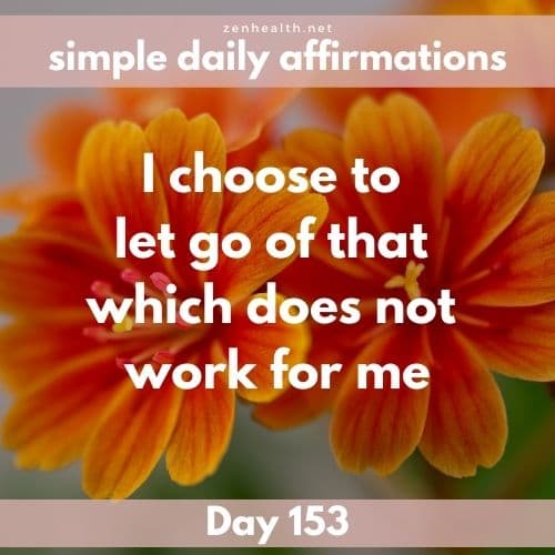 Simple daily affirmations: Day 153