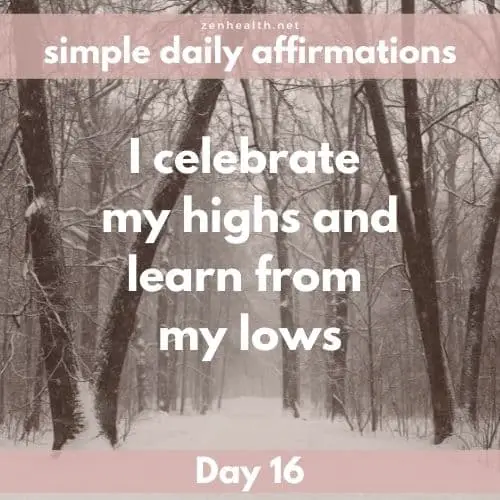 Simple daily affirmations: Day 16