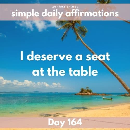 Simple daily affirmations: Day 164