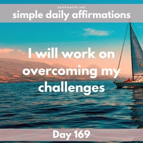 Simple daily affirmations: Day 169