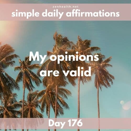 Simple daily affirmations: Day 176