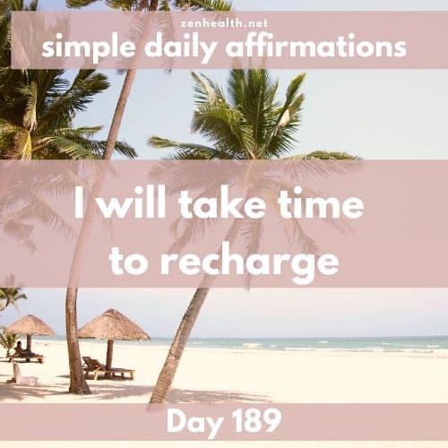 Simple daily affirmations: Day 189