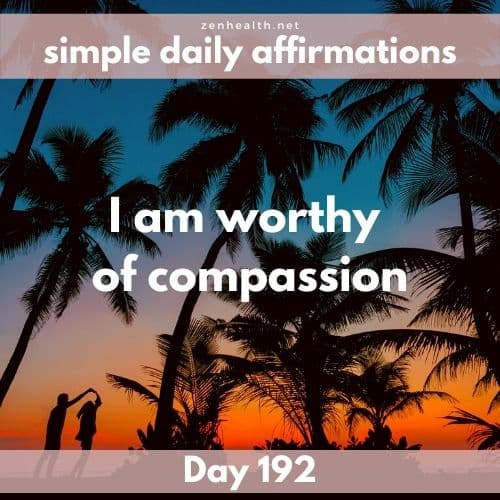 Simple daily affirmations: Day 192