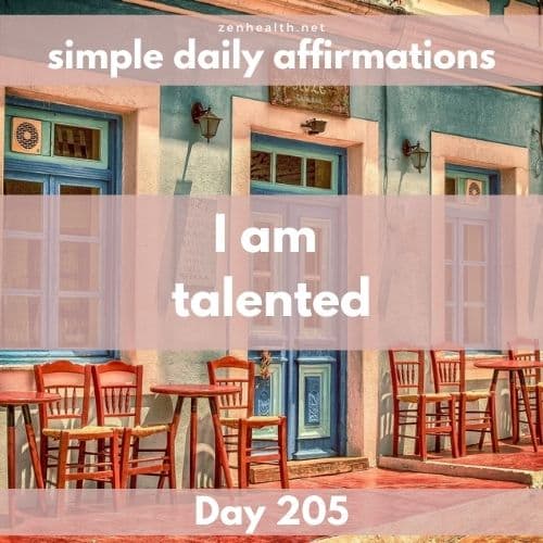 Simple daily affirmations: Day 205