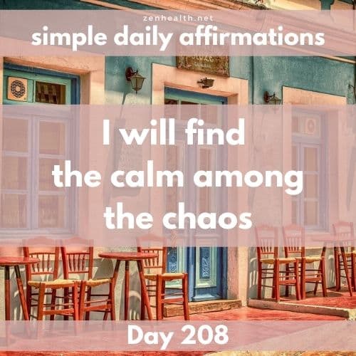 Simple daily affirmations: Day 208
