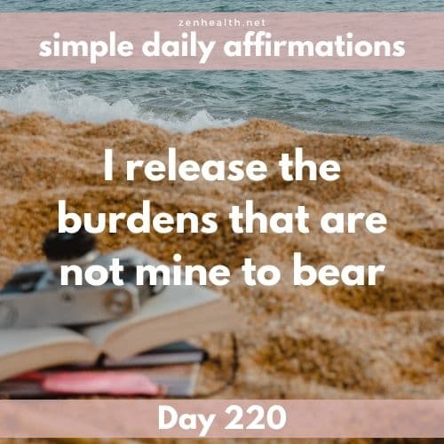 Simple daily affirmations: Day 220