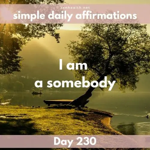 Simple daily affirmations: Day 230