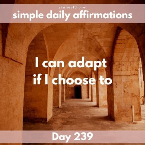 Simple daily affirmations: Day 239