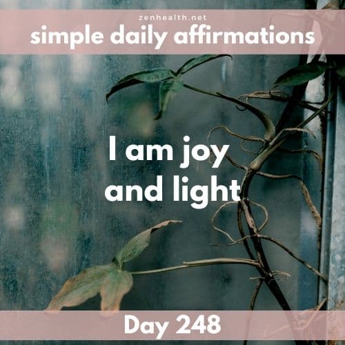 Simple daily affirmations: Day 248