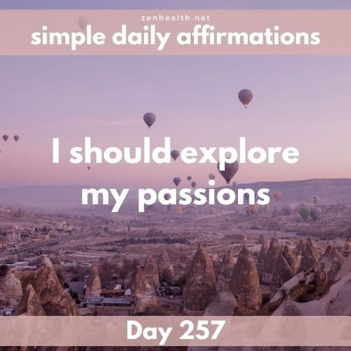 Simple daily affirmations: Day 257