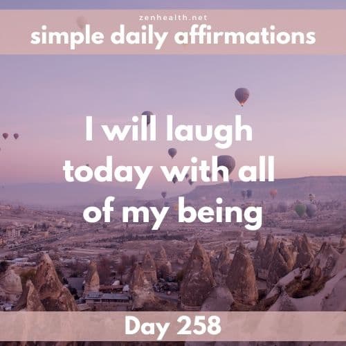 Simple daily affirmations: Day 258