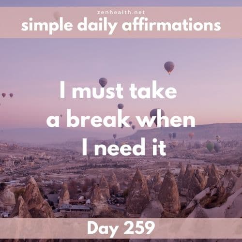 Simple daily affirmations: Day 259