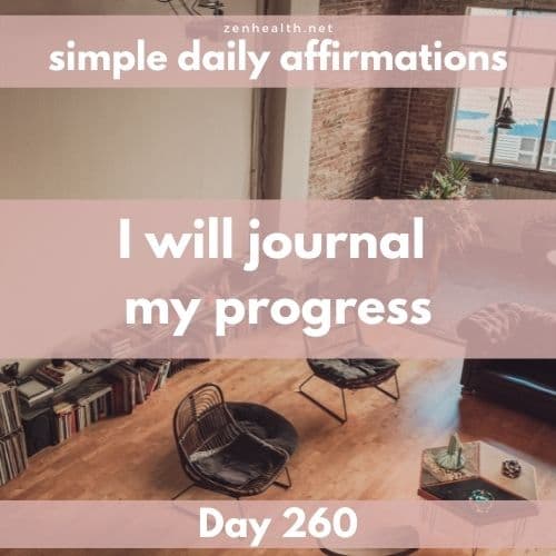 Simple daily affirmations: Day 260