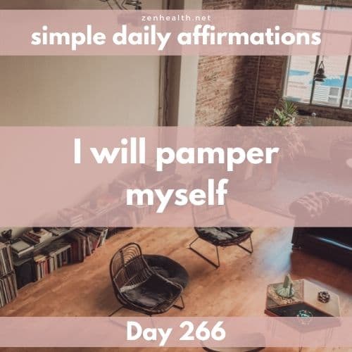 Simple daily affirmations: Day 266