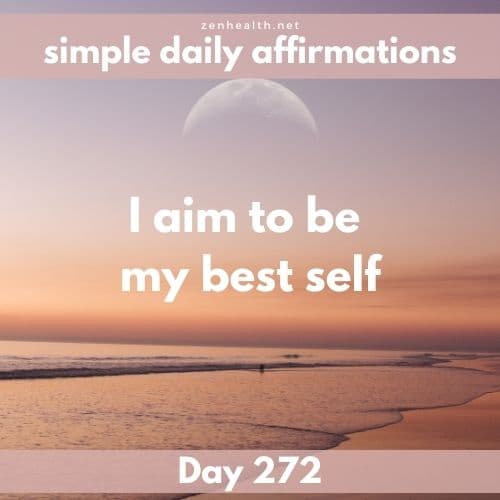 Simple daily affirmations: Day 272