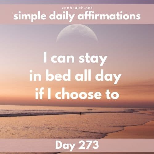 Simple daily affirmations: Day 273