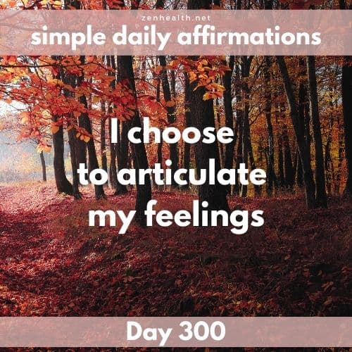 Simple daily affirmations: Day 300