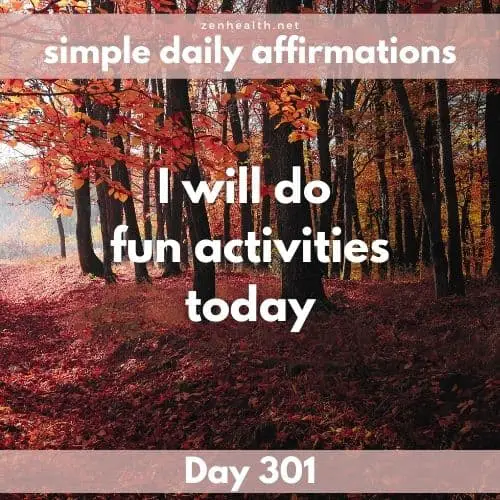 Simple daily affirmations: Day 301