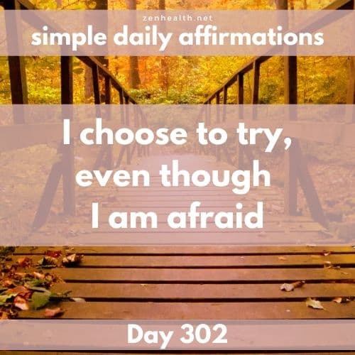 Simple daily affirmations: Day 302