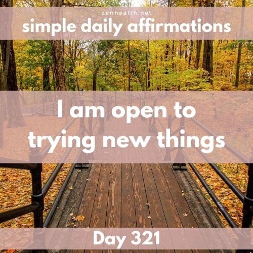 Simple daily affirmations: Day 321