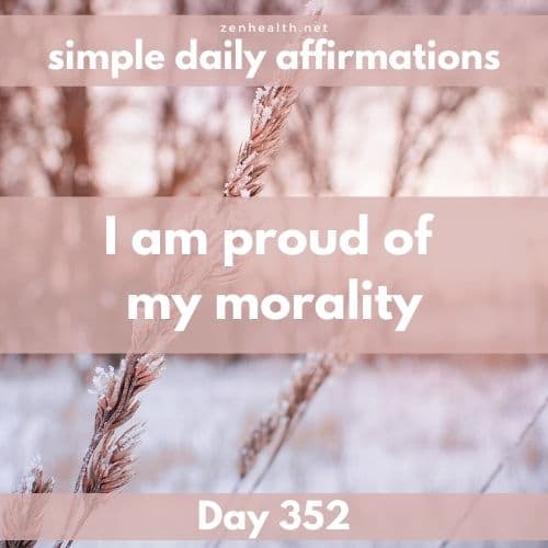 Simple daily affirmations: Day 352
