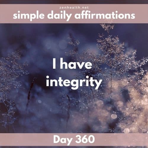 Simple daily affirmations: Day 360