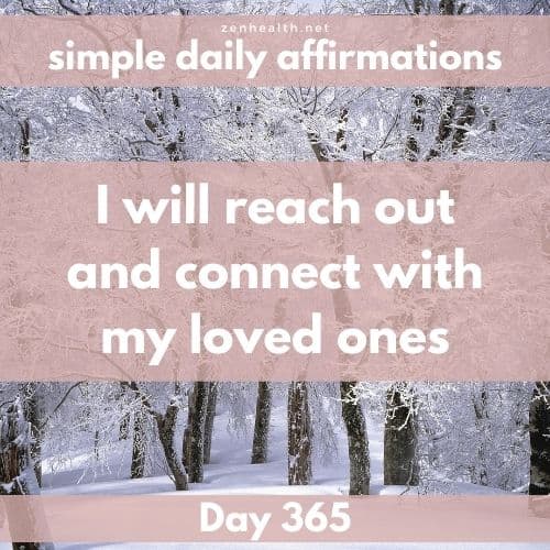 Simple daily affirmations: Day 365