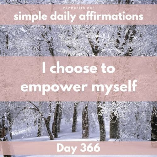 Simple daily affirmations: Day 366