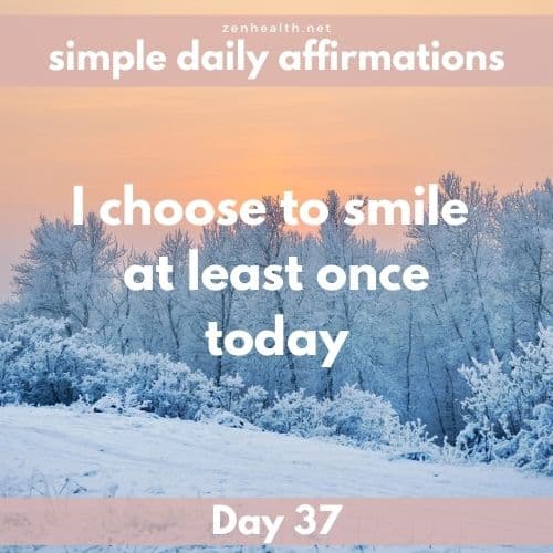 Simple daily affirmations: Day 37