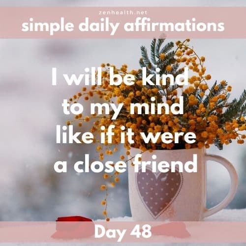 Simple daily affirmations: Day 48