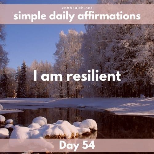 Simple daily affirmations: Day 54