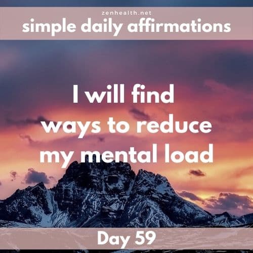 Simple daily affirmations: Day 59