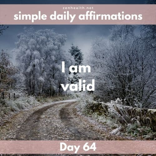 Simple daily affirmations: Day 64