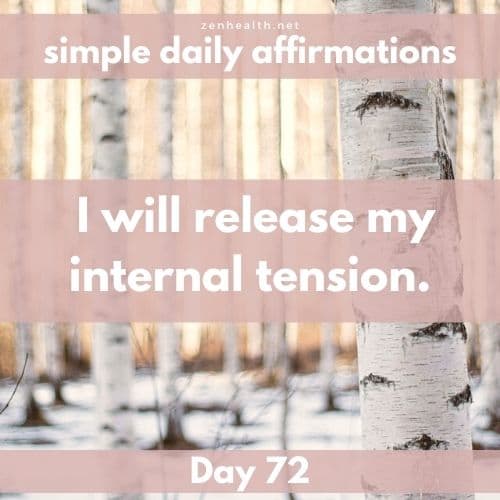 Simple daily affirmations: Day 72