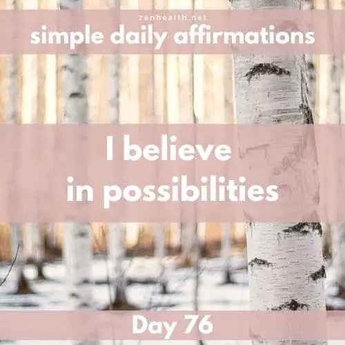 Simple daily affirmations: Day 76