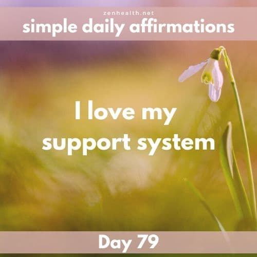 Simple daily affirmations: Day 79