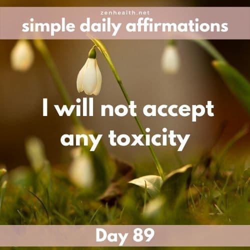 Simple daily affirmations: Day 89