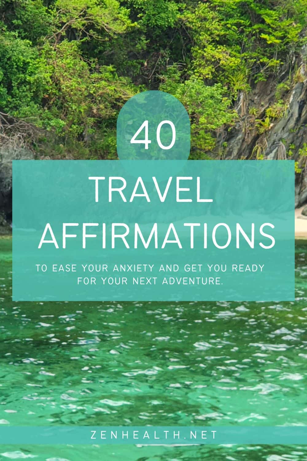 travel affirmations vacation affirmations with tobago in background