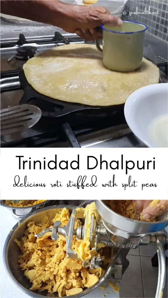 Authentic trinidad dhalpur roti