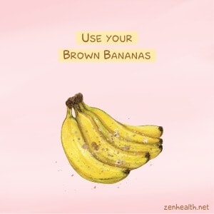 Use brown bananas